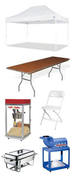 Party rentals in Corning NY, Hornell, Painted Post, Hammondsport, Bath