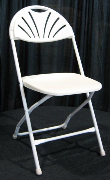 Where to rent CHAIR WHITE FAN BACK in Bath NY