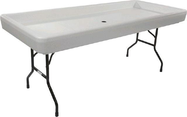 Where to rent FILL AND CHILL TABLE WHITE in Bath NY